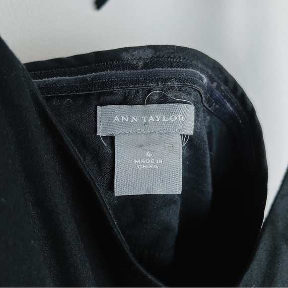 Ann Taylor Black Halter Neck Beaded Dress Women’s 4 - Picture 7 of 8